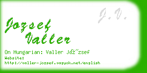 jozsef valler business card